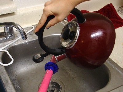 Image: Sealing the dread with hot water